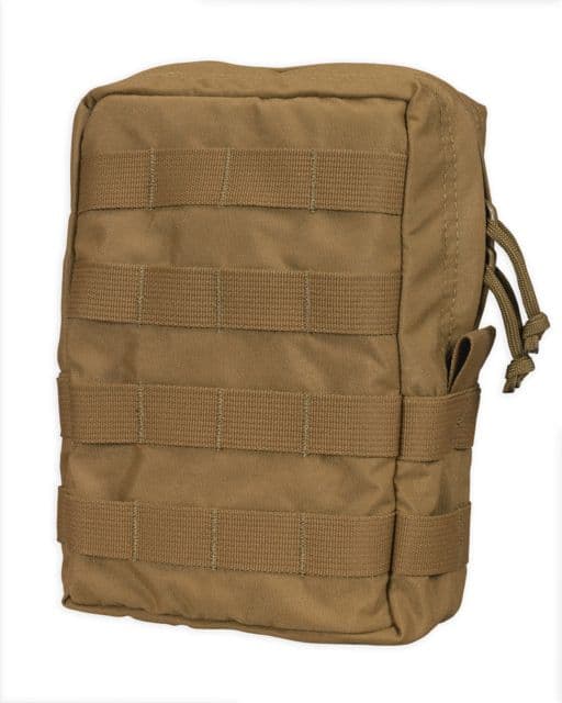 Chase Tactical Vertical General Purpose Utility Pouch Coyote Tan Large Nsn None