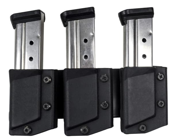Comp-Tac Tri-Mag Pouch Slick Size 12 - Sig P229 .40 P320 9/40 S&W 9/40 Left Side Carry/Right Hand Shooter Black Mag Size 12