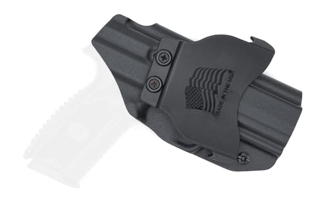 Rounded OWB KYDEX Paddle Holster FNH 509 Compact Left Hand Black