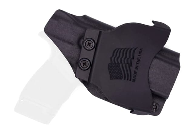 Rounded OWB KYDEX Paddle Holster Springfield Armory HELLCATPRO Right Hand Black