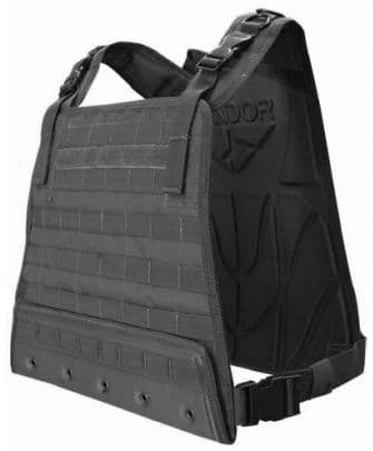 Condor Outdoor Compact Plate Carrier Black M-XL Adjustable