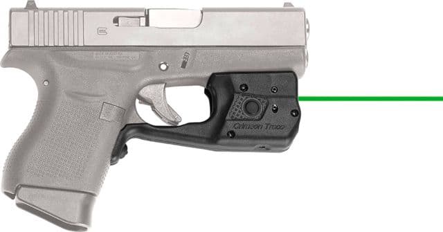 Crimson Trace Laser Guard Pro Weapon Light for Glock CR2 Green 150 Lumens Black LL-803G