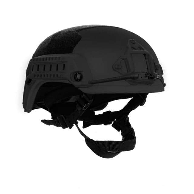 Custom Armor Group 501 High Cut Fully Loaded Level IIIA Advanced Combat Helmet Black Extra Large