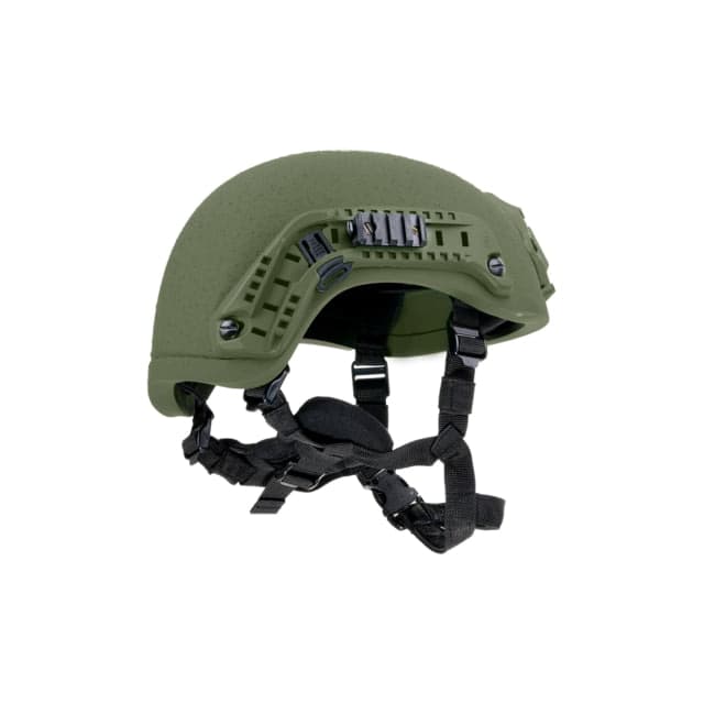Custom Armor Group 501 High Cut Fully Loaded Level IIIA Advanced Combat Helmet Ranger Green Large