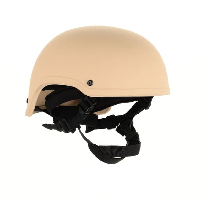 Custom Armor Group 501 High Cut Level IIIA Advanced Combat Helmet Desert Tan Extra Large