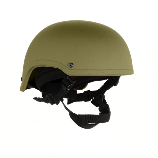 Custom Armor Group 501 High Cut Level IIIA Advanced Combat Helmet Ranger Green Small