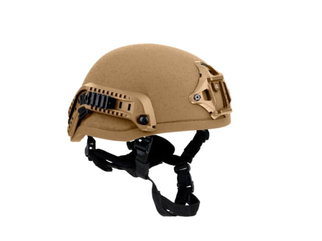 Custom Armor Group 501 Mid Cut Fully Loaded Level IIIA Advanced Combat Helmet Coyote Tan Small