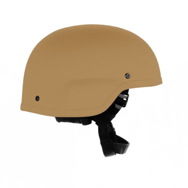 Custom Armor Group 501 Standard Cut Fully Loaded Level IIIA Advanced Combat Helmet Coyote Tan Medium