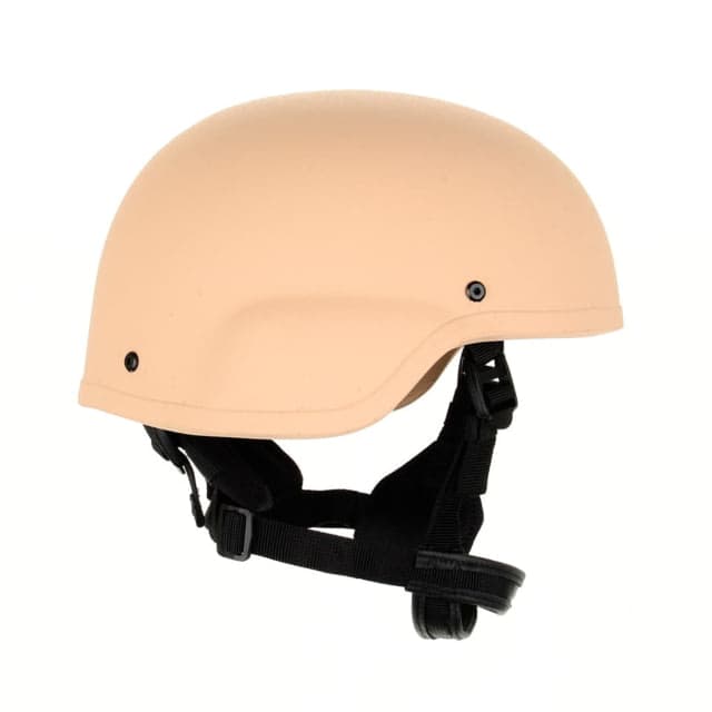Custom Armor Group 501 Standard Cut Fully Loaded Level IIIA Advanced Combat Helmet Desert Tan Medium