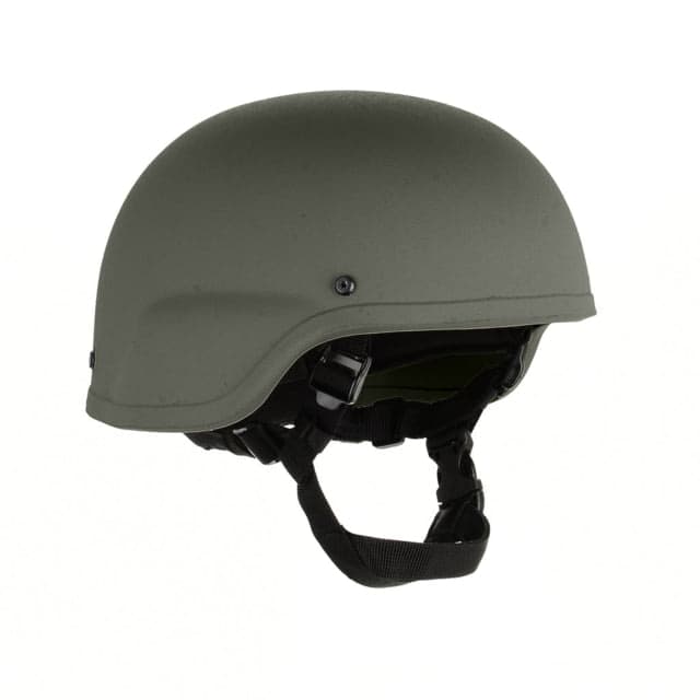 Custom Armor Group 501 Standard Cut Fully Loaded Level IIIA Advanced Combat Helmet Foliage Green Small
