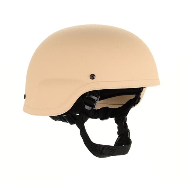 Custom Armor Group 501 Standard Cut Level IIIA Advanced Combat Helmet Desert Tan Extra Large