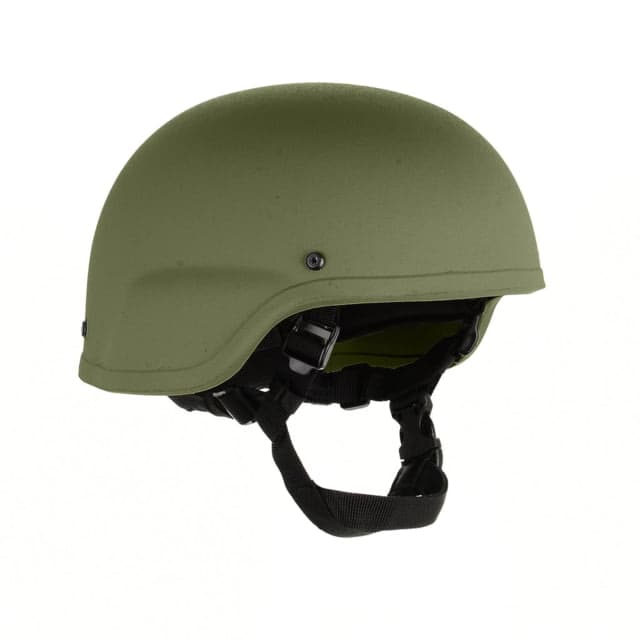 Custom Armor Group 501 Standard Cut Level IIIA Advanced Combat Helmet OD Green Small