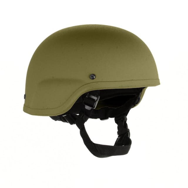 Custom Armor Group 501 Standard Cut Level IIIA Advanced Combat Helmet Ranger Green Small