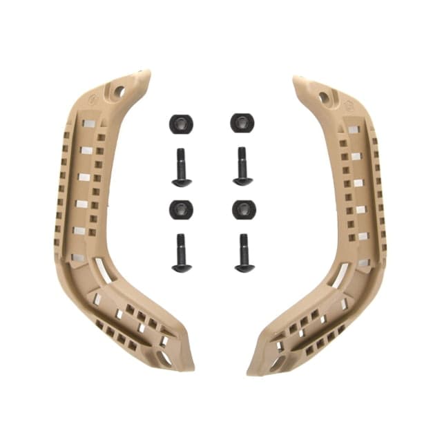 Custom Armor Group Rails - Helmet Accessory Coyote Tan