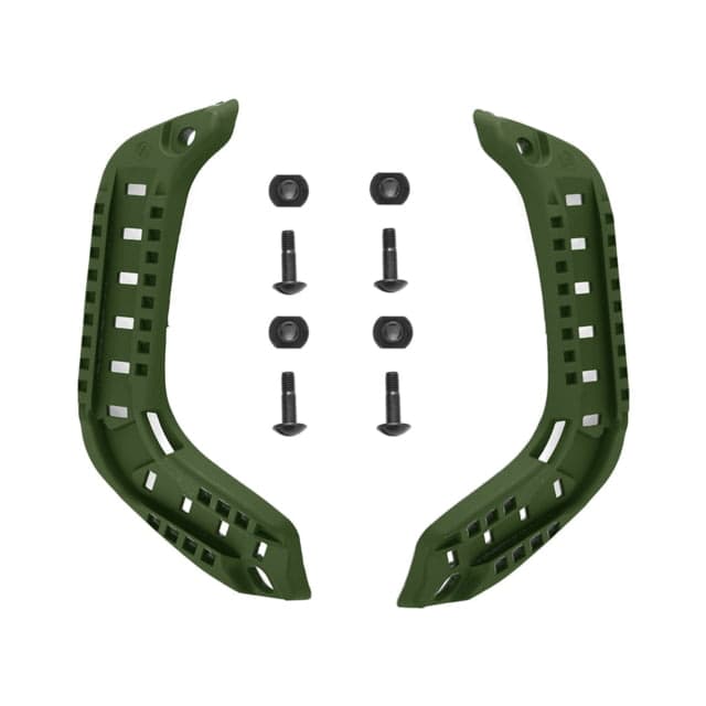 Custom Armor Group Rails - Helmet Accessory OD Green