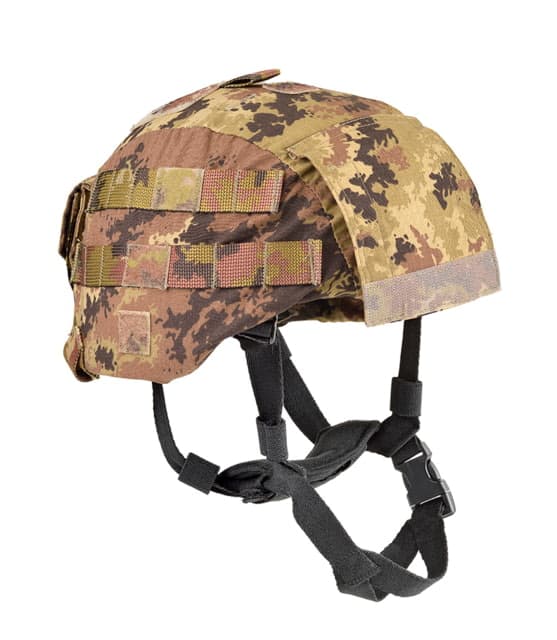 Defcon 5 Mich2000 Rip-Stop Helmet Cover w/ Sliding Covers and Internal Hooks Vegetato Italiano Large NSN 8415150211607 VI