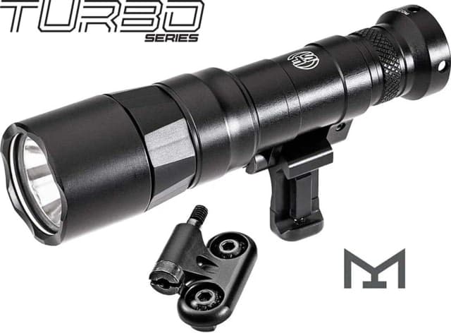 SureFire M340DFT-PRO Turbo Series 18350/123A High Candela 3-Volt Dual Fuel Scout Pro LED Weapon Light 123A 550 Lumens Black