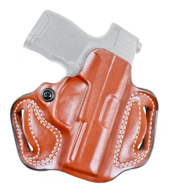 Desantis Mini Slide Leather Belt Holsters Taurus Pt111/Pt140 Millenium G2 Taurus G2s G2c G3c Right Hand Plain Tan