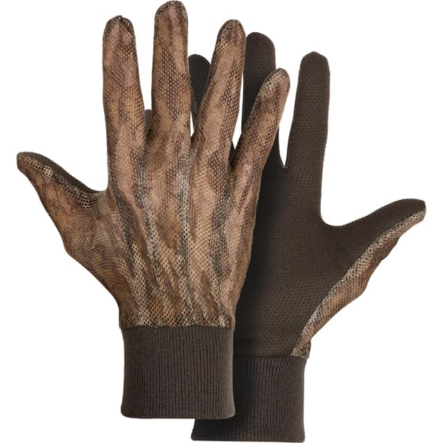 DRAKE Ol' Tom Performance Mesh Turkey Gloves - Men's Mossy Oak Bottomlands Camo Large/Extra Large