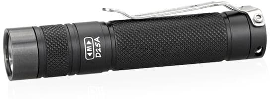 EAGTAC D25A Clicky XML2 U4 LED 229 Lumen Flashlight Black