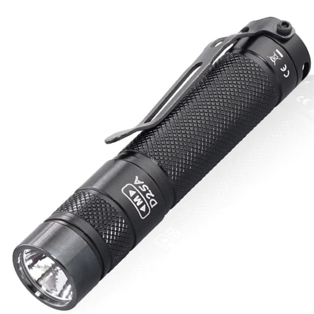 EAGTAC D25A RC Clicky Flashlight XPL HI NW V2 LED 186lm1xAA Black