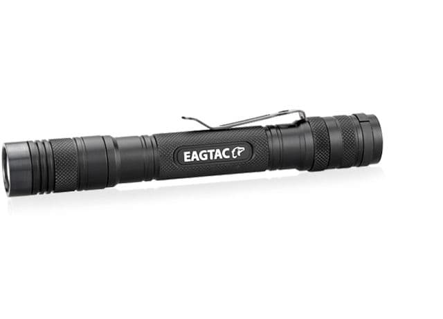 EAGTAC D25A2 RC Clicky Flashlight XPL HI CW V3 LED 450lm2xAA Black