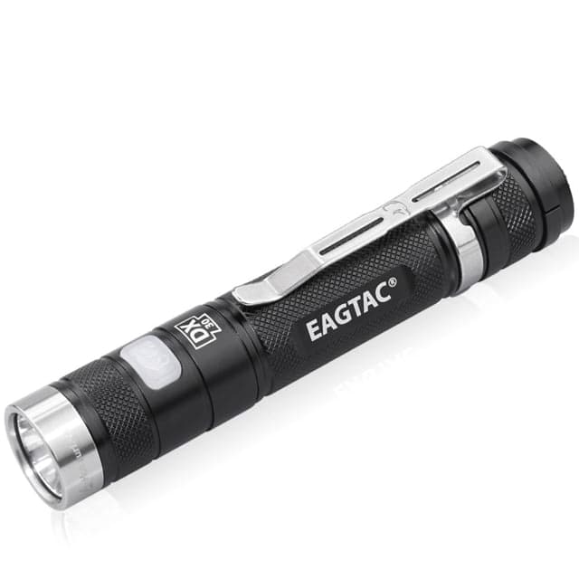 Eagtac Dx30lc2 Side Switch Forward Clicky Flashlight Xp-L Hi V3 Cw Led 1160lm Black