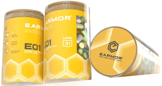 Earmor Noise Cancelling Ear Plugs 31db 120 Pieces Multi E01 Combination