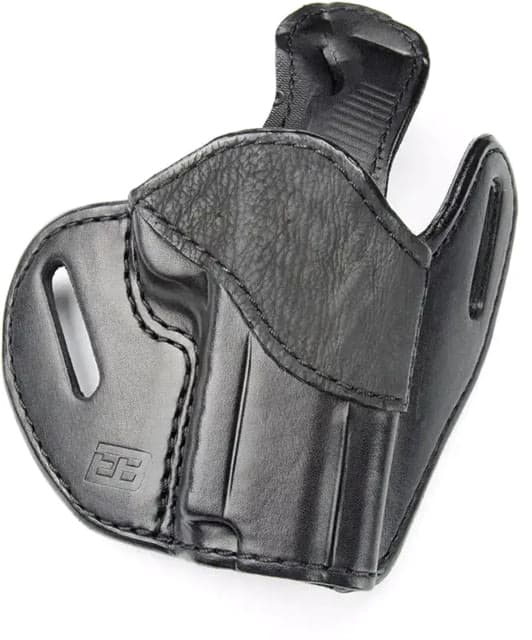 Ed Brown Products Commander Lightrail OWB Belt Holster RMR Compatible Shark/Cow Black