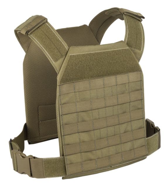 Elite Survival Systems Lightweight Plate Carrier MOLLE Adaptable Coyote Tan