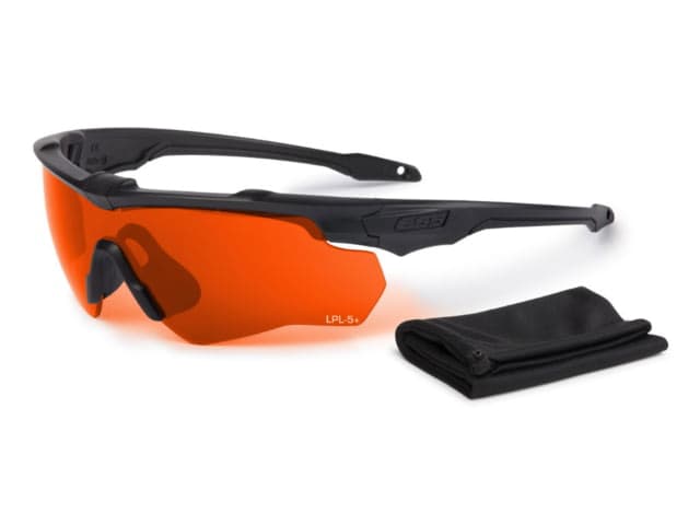 ESS CrossBlade ONE STD Blk Laser LPL-5+ Safety Glasses Black Unisex
