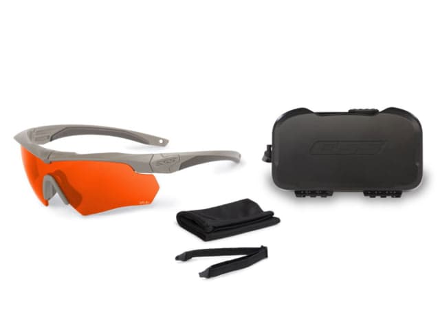 ESS Crossbow ONE Tan Laser LPL-5+ Safety Glasses Tan Unisex