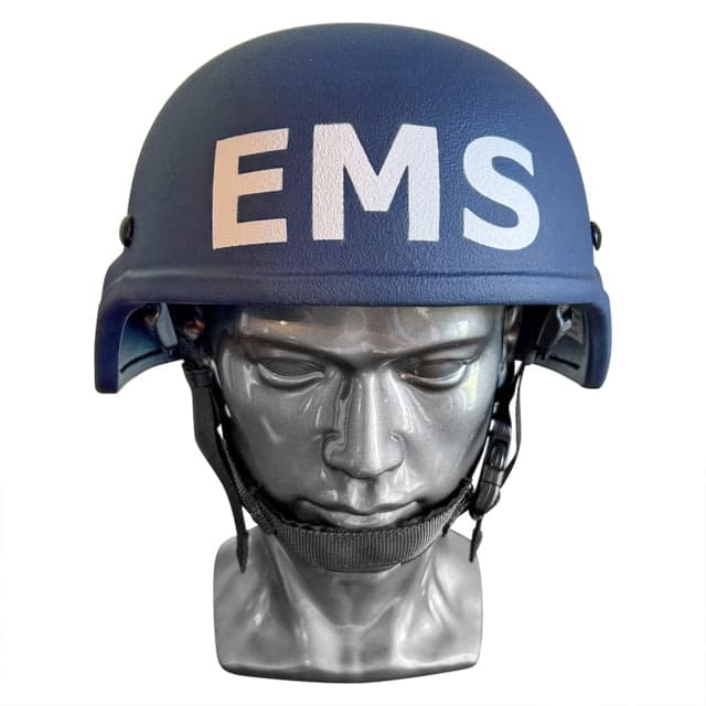 ExecDefense USA EMS / EMT Ballistic Helmet MICH III-A Navy Blue L