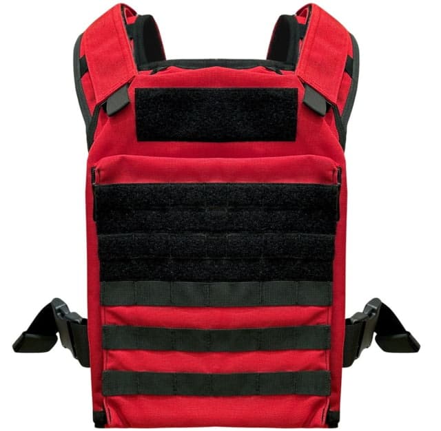ExecDefense USA FIRE Universal Fit Plate Carrier Red Universal Size