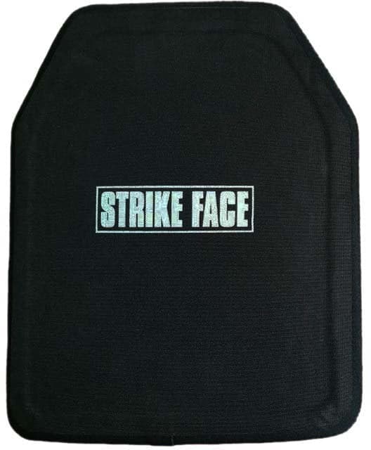 ExecDefense USA Level IV Hard Armor Plate Stand Alone Shooters Cut Plate Front Black 10x12