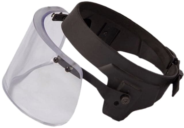 ExecDefense USA Ballistic Visor Compatible with Picatinny Side Rails Transparent Universal Size