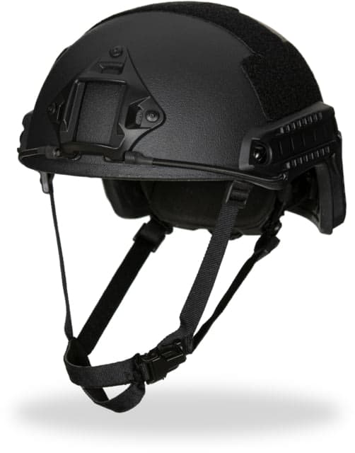 ExecDefense USA High-Cut Level III A Ballistic Helmet Black Large