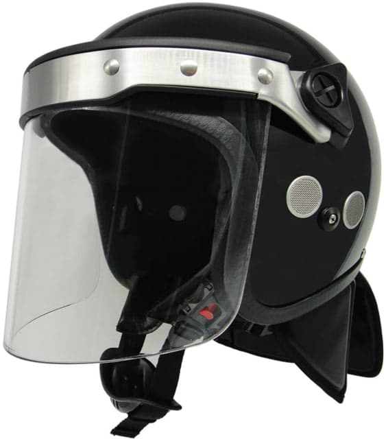 ExecDefense USA PROTEC-X Riot Helmet Black X-Large