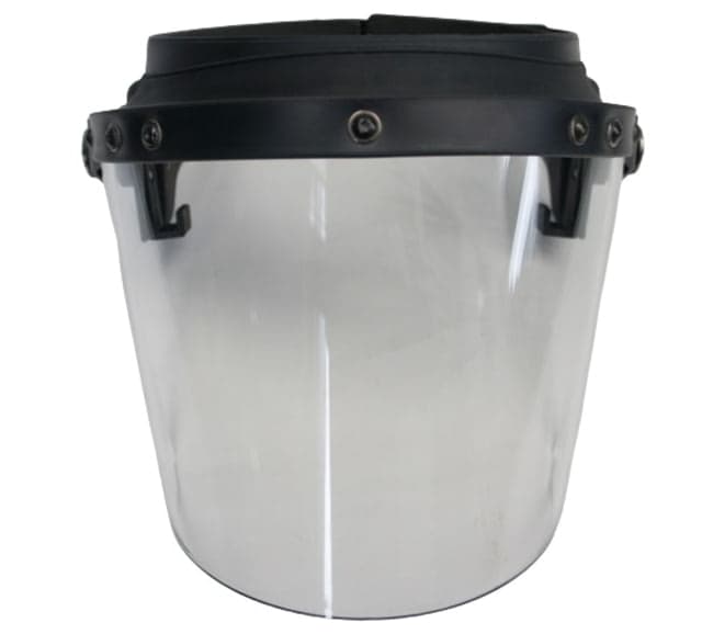 ExecDefense USA Riot Visor Compatible with picatinny side rails Transparent Universal Size