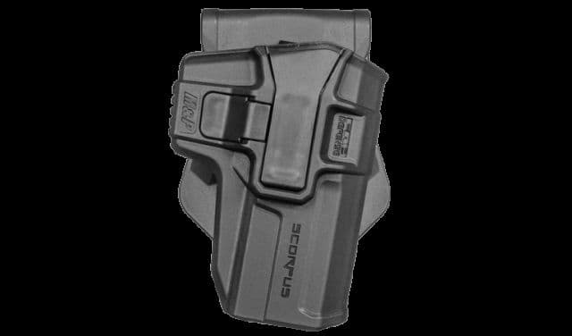 FAB Defense Level 2 Retention Swivel OWB Belt/Paddle Holster S&W M&P 9/.40 Full Frame and Pro Models Ambidextrous Hand Black