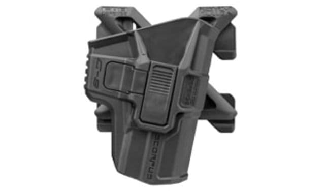 FAB Defense Scorpus MX OWB Belt/Paddle Holster w/Level 2 Retention Swivel Right Glock 21/30/36/41 Black
