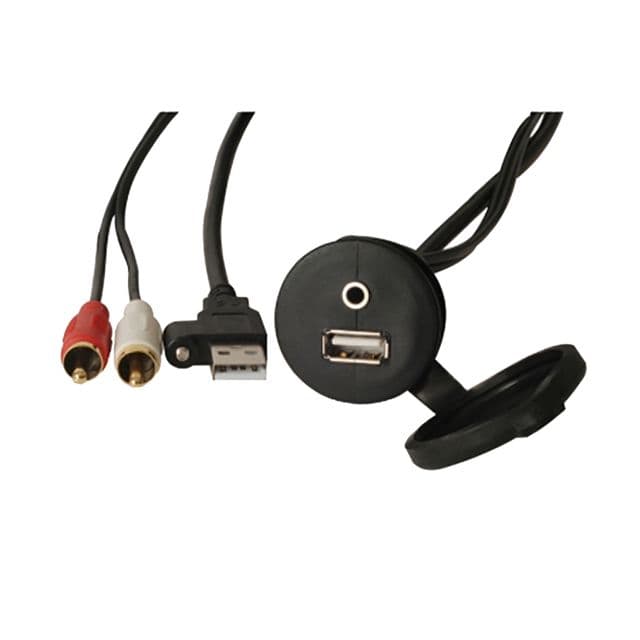 Fusion Panel Mount USB & 3.5mm Headphone Jack MS-CBUUSB3.5
