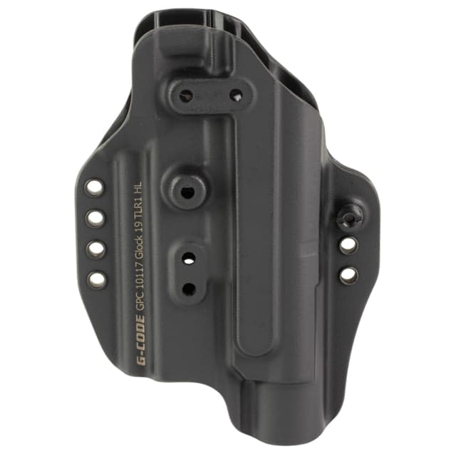 G-Code Prime Carry Kydex Owb Belt Holster Glock 19/19x/45 Gen 3-5 W/ Tlr-1 Hl Ambidextrous Black