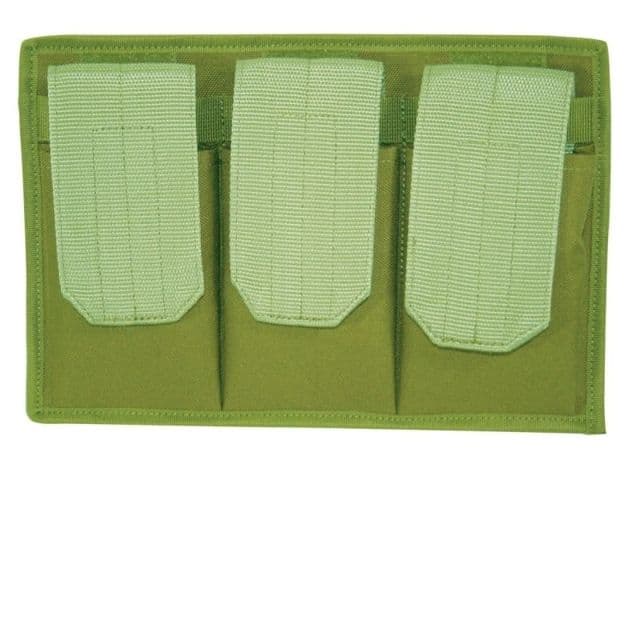 Galati Gear 3 Pocket Rifle Mag Pouch with Velcro Back Olive Drab