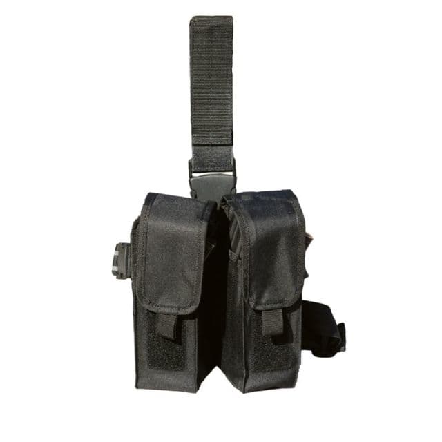 Galati Gear Drop-Leg Mag Pouch Black Holds 6 Mags