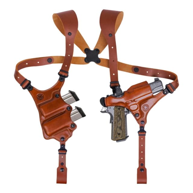 Galco Masterbilt Slabside Perfection Shoulder System Stow-N-Go IWB Holster Leather COLT 3 1/2in Tan