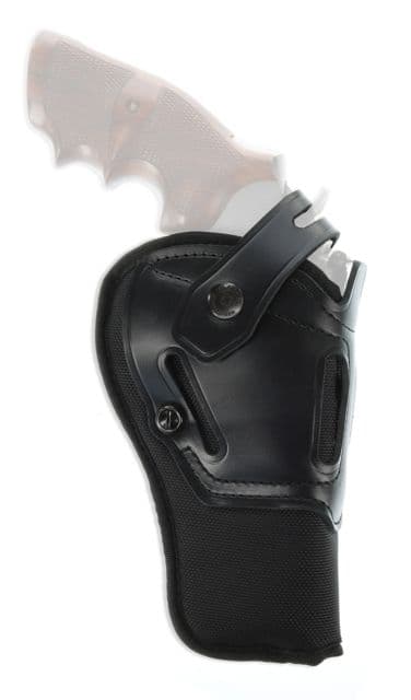 Galco Switchback Strongside/Crossdraw Belt Leather Holster Colt King Cobra 6" Colt Python 6" Ruger Gp100 6" Ambidextrous Plain Finish Black