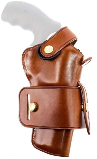 Galco Wheel Gunner 2.0 Leather Belt Holster Smith & Wesson Model 586 L-Frame Revolver 4in/Colt King Cobra/Colt Python 4in/Taurus Model 66 4in