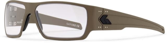 Gatorz Specter Sunglasses Tan Cerakote MILSPEC Ballistic Smoke w/ Anti-Fog Black Logo Tan