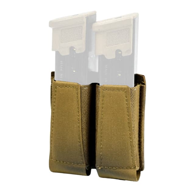 GBRS Group Double Pistol Magazine Pouch - Bungee Retention COYOTE